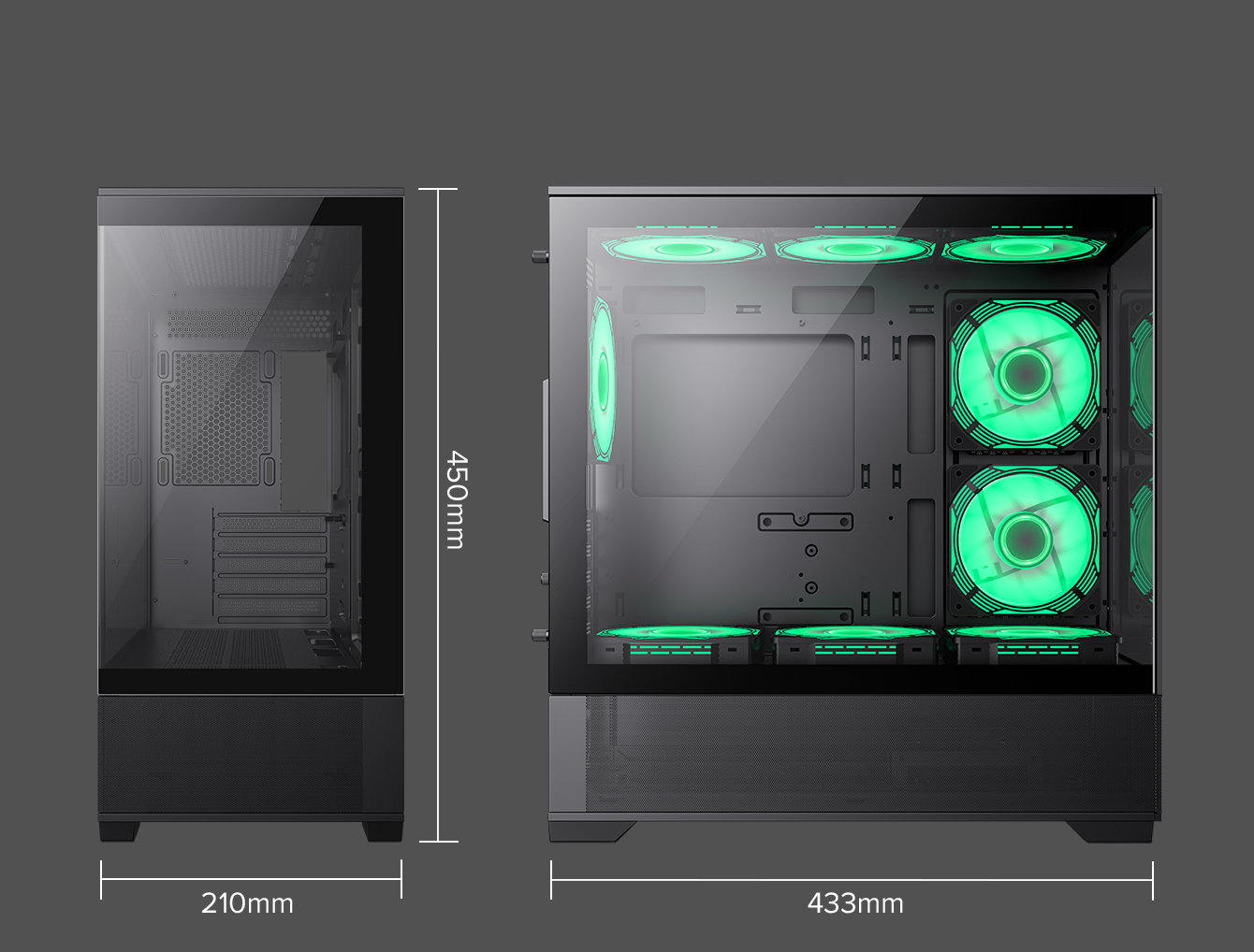 GAMEMAX VISTA MB Black Micro-ATX Tower Computer Case